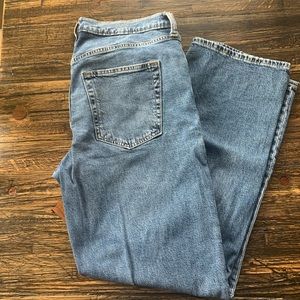 90s loose mid rise jeans - size 30
